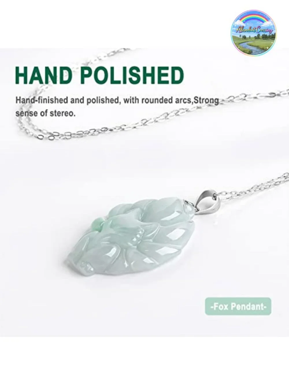 Genuine Grade A Jadeite Pendant Necklace with Certificate, Sterling Silver